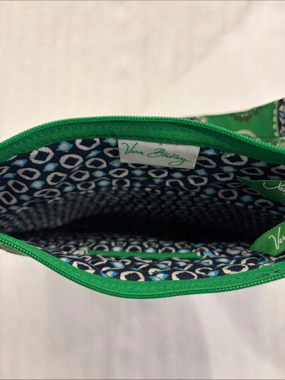 Vera Bradley Green Quilted Crossbody Bag